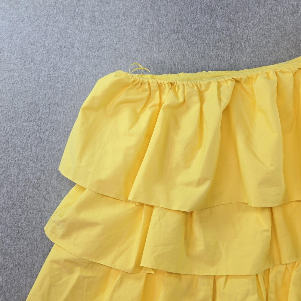 Yellow One-Shoulder Ruffle Asymmetrical Dress - Picture 3 of 11